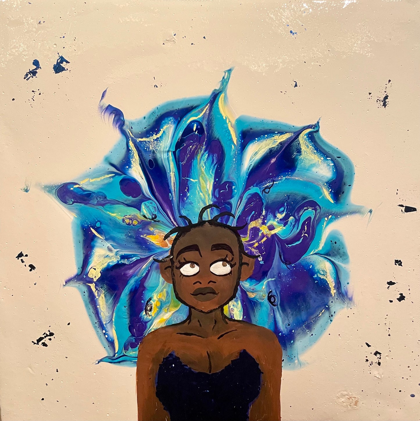 Portrait in Bloom Painting