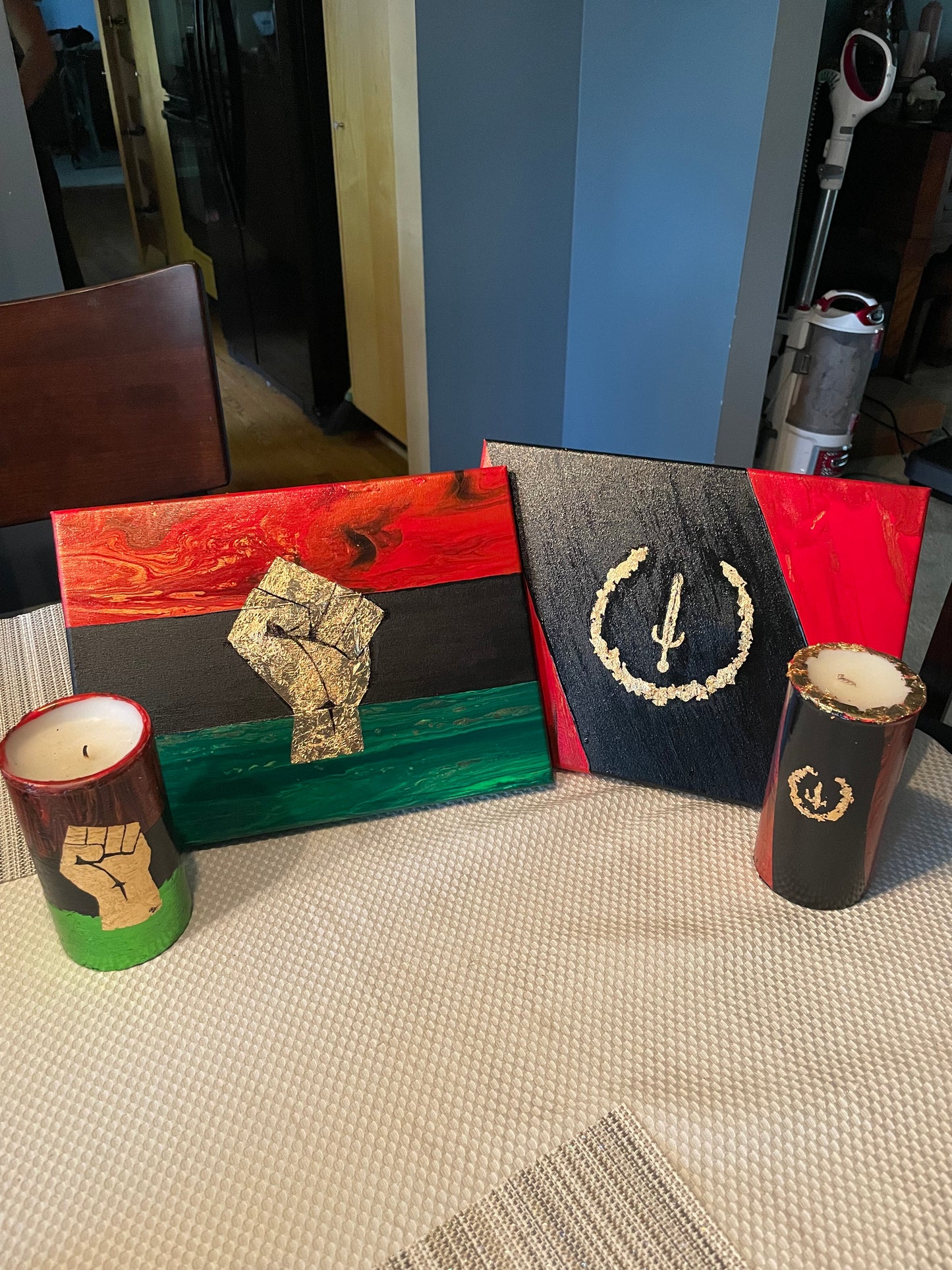 Pan-African/Soulaan Flag Painting