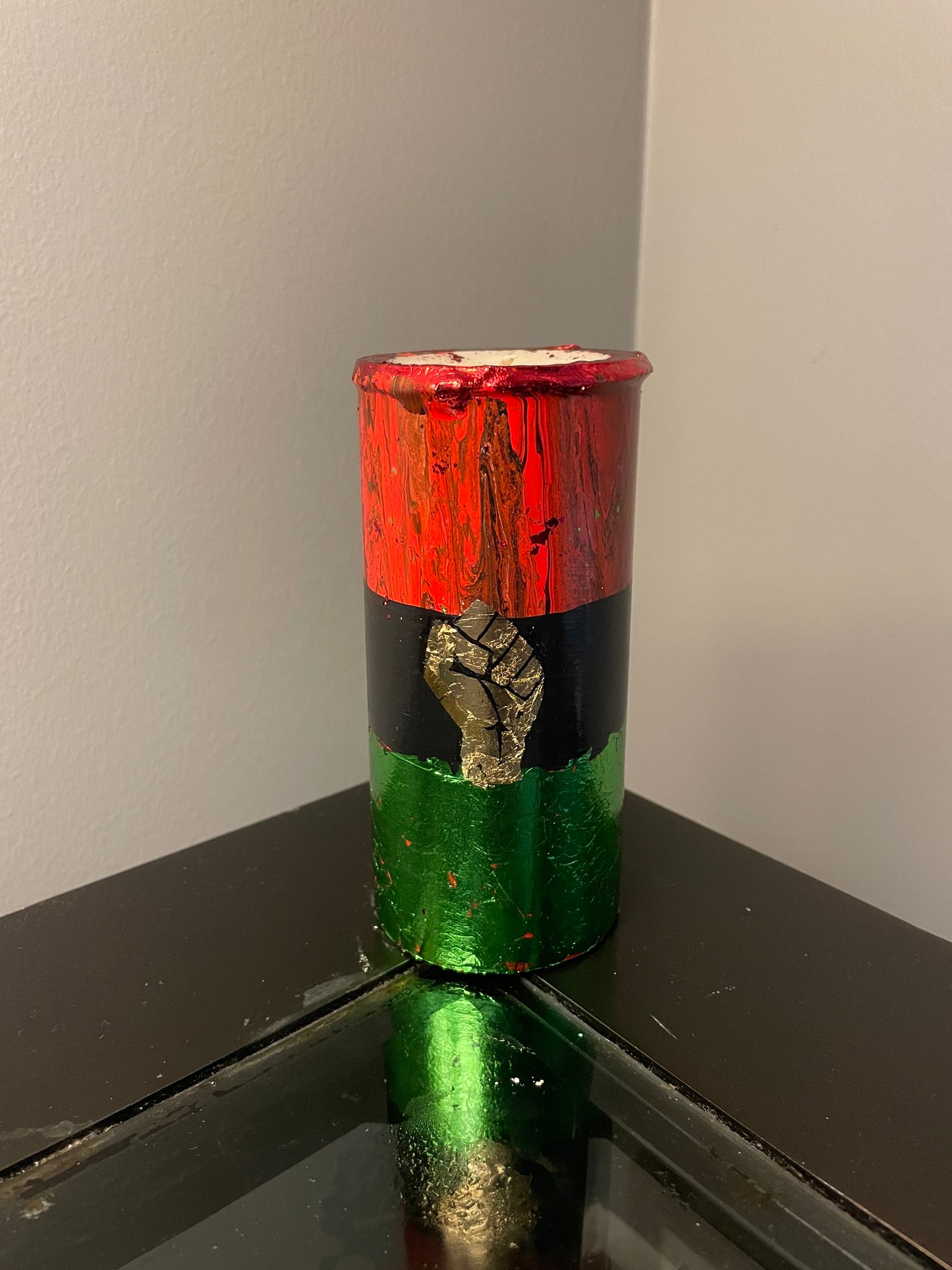 Pan-African/Soulaan Flag Candle